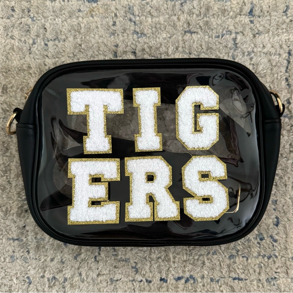 Clear crossbody stadium bag